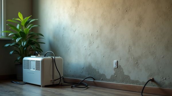 Agir contre l'humidité mur pour un espace sain